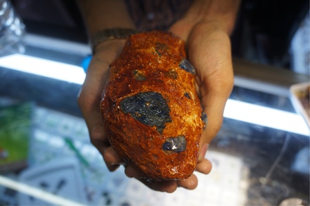 Huge rough mogok sapphire