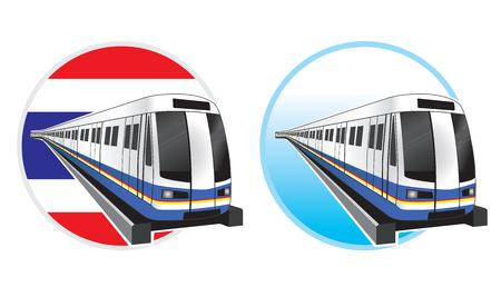 Bangkok subwaytrain icon vector illustrationのイラスト素材