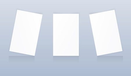 Blank business card on white backgroundのイラスト素材