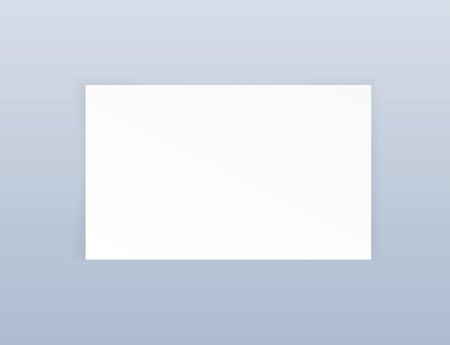 Blank business card on white backgroundのイラスト素材