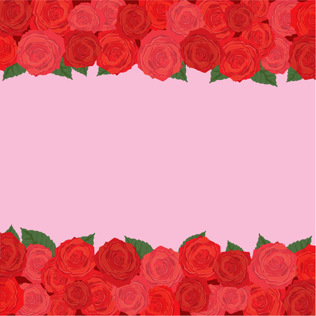 Rose Background, valentine`s Card designのイラスト素材