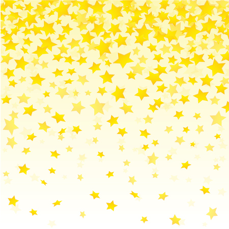Yellow golden stars background vectorのイラスト素材