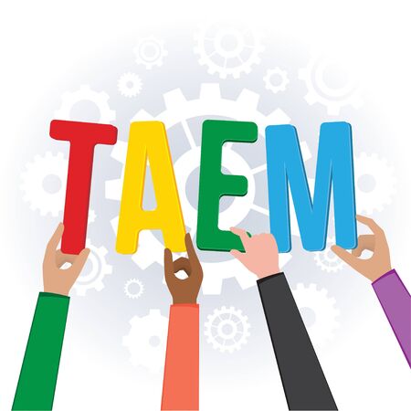 Hand Teamwork, Illustration Vectorのイラスト素材