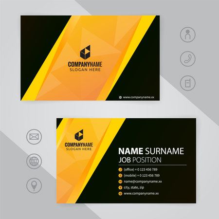 abstract modern business card template, Illustration Vector 10 EPS.のイラスト素材