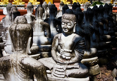 Buddha in Wat Laem Yang Nakhon Sawan. In Thailandの写真素材