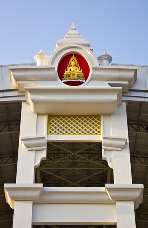 Buddha Meditation. On the front hall.の写真素材