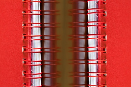 Head of the desktop red calendar which brought to new trim is background beautiful.の写真素材