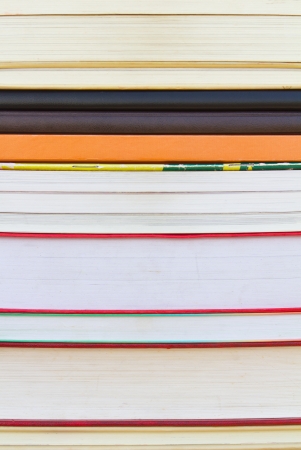 Surface at the front of the book are several overlapping layers の写真素材