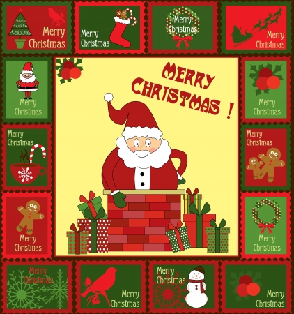 happy new year card  vector illustrationのイラスト素材