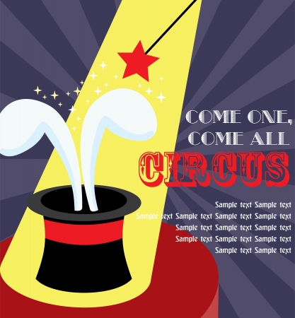 fun circus card. vector illustrationのイラスト素材