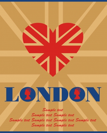 London card design. vector illustrationのイラスト素材