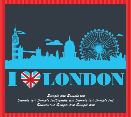 London card design. vector illustrationのイラスト素材