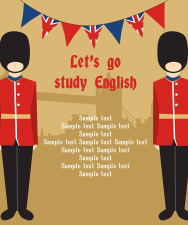 London card design. vector illustrationのイラスト素材