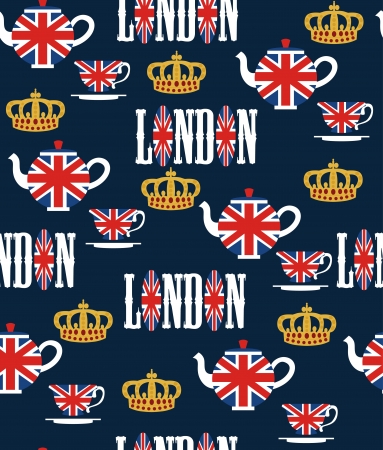 london seamless pattern design  vector illustrationのイラスト素材