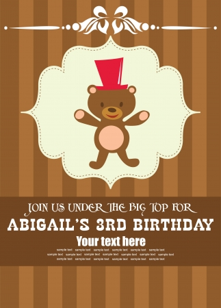 fun circus card  illustrationのイラスト素材