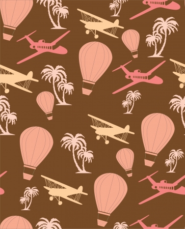 seamless retro pattern  vector illustrationのイラスト素材
