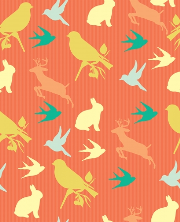 retro seamless pattern  vector illustrationのイラスト素材