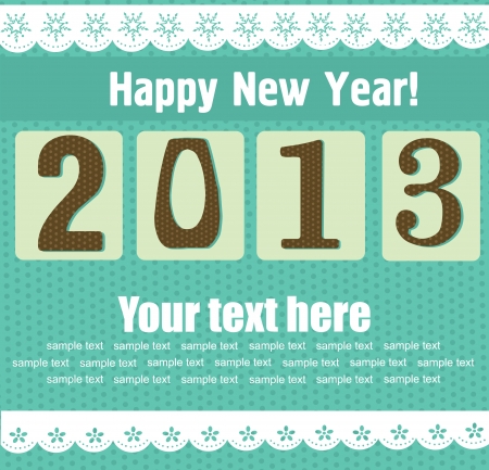 Happy New Year card. vector illustrationのイラスト素材