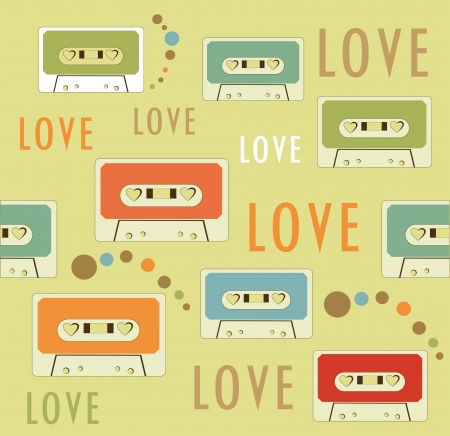 romantic pattern. vector illustrationのイラスト素材