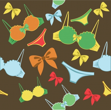 lingerie seamless pattern  vector illustrationのイラスト素材