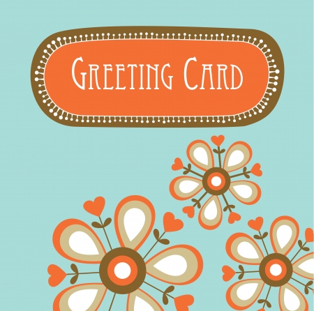 floral card design. vector illustrationのイラスト素材