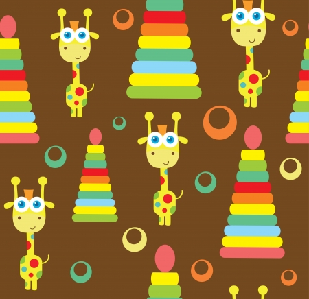 seamless baby pattern  vector illustrationのイラスト素材