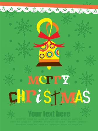 Merry Christmas card design. vector illustrationのイラスト素材
