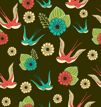 romantic pattern. vector illustrationのイラスト素材