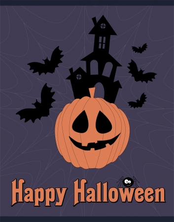 halloween card. illustrationのイラスト素材