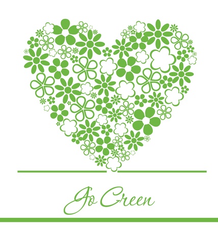 ecology card design  illustrationのイラスト素材