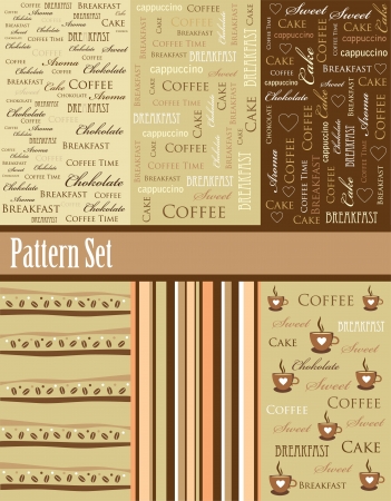 vintage pattern set illustrationのイラスト素材