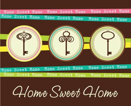home sweet home card  vector illustrationのイラスト素材