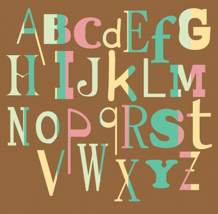 alphabet design  vector illustrationのイラスト素材