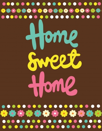 home sweet home card  vector illustrationのイラスト素材