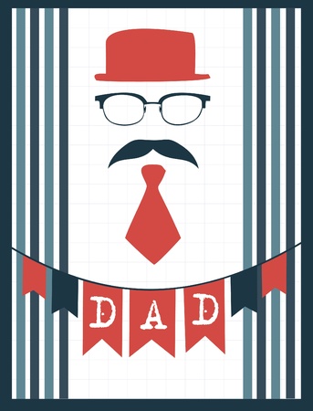 card with mustache  illustrationのイラスト素材