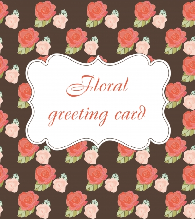 floral card design  illustrationのイラスト素材