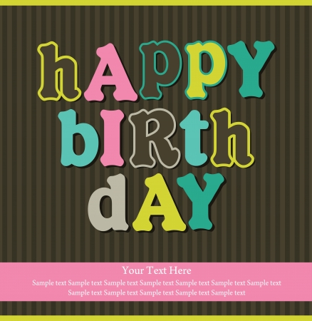 happy birthday card design  illustrationのイラスト素材