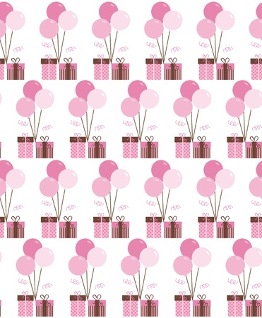 seamless birthday pattern design   illustrationのイラスト素材