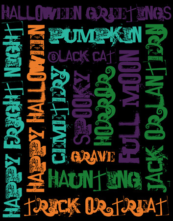 halloween card design. vector illustrationのイラスト素材