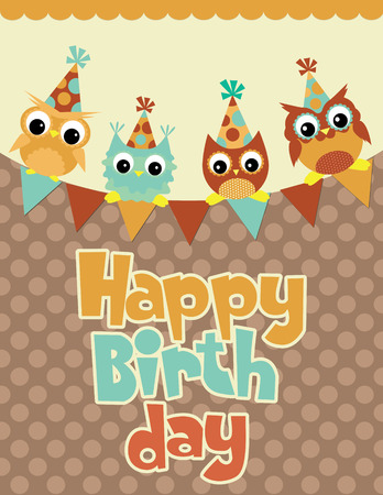 happy birthday card design. vector illustrationのイラスト素材