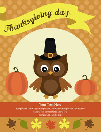 thanksgiving card design. vector illustrationのイラスト素材