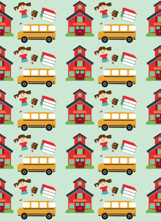 school pattern design. vector illustrationのイラスト素材