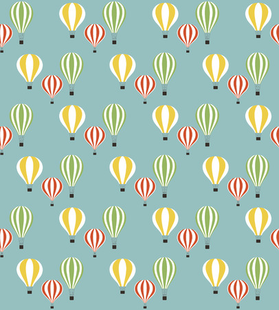 air balloon seamless pattern design. vector illustrationのイラスト素材