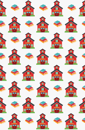 school pattern design. vector illustrationのイラスト素材