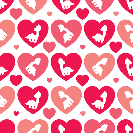Dinosaur Vector Patternのイラスト素材