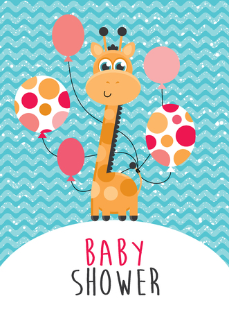 Baby shower design Vector illustrationのイラスト素材