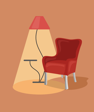 Armchair. Vector illustrationのイラスト素材