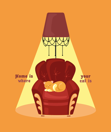 Home sweet home card design. Vector illustration.のイラスト素材