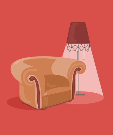 Armchair. Vector illustrationのイラスト素材