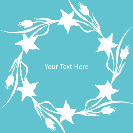 Hand Painted Watercolor Vector Flowersのイラスト素材